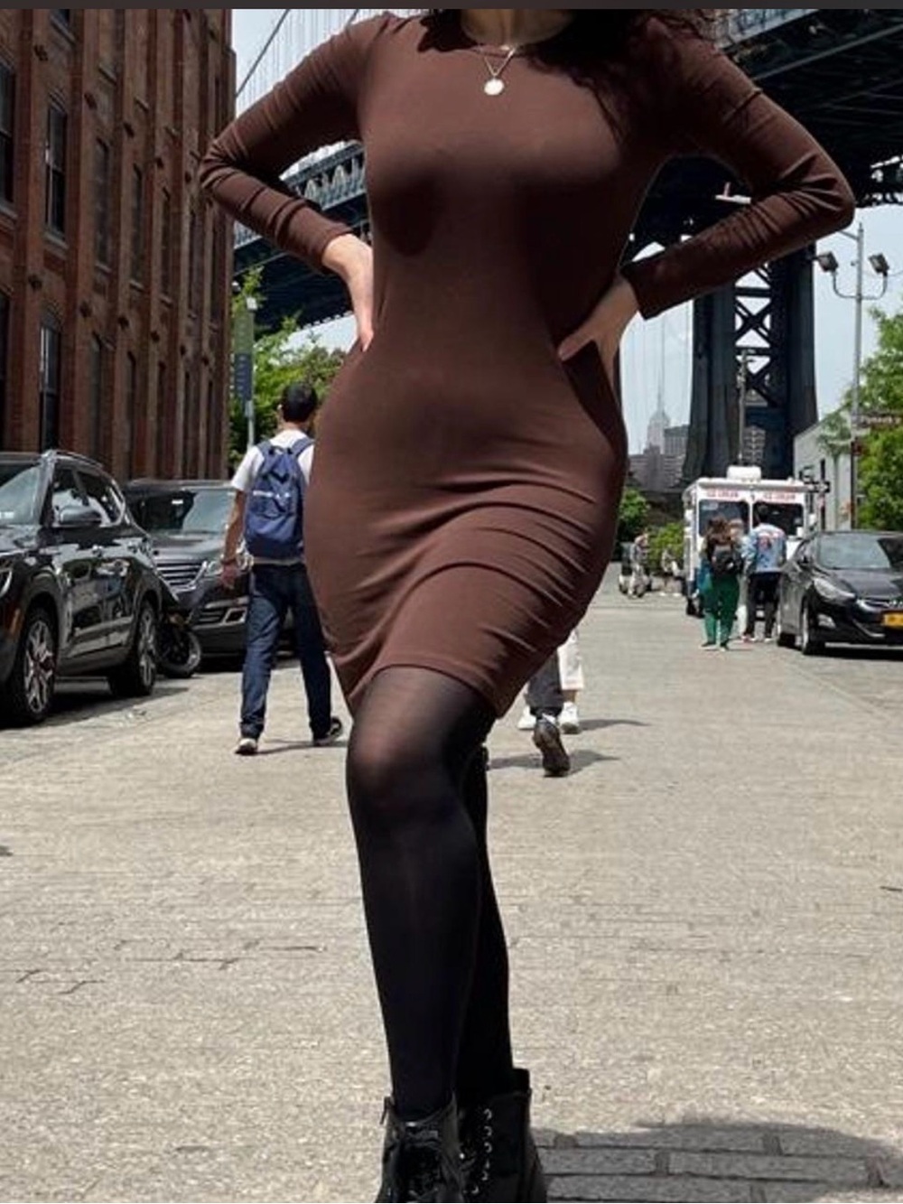 Brown Zara Mini Dress